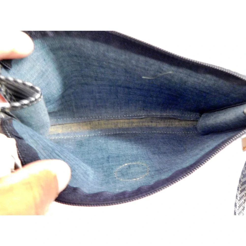 MARK CROSS‎ Coated Canvas Cambas Small Clutch Bag Italy